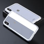 CAFELE iPhone X/XS skal i glas med magnetlås till i Silver färg