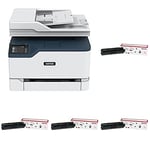 Xerox C235 A4 22ppm Colour Wireless Laser Multifunction Printer with Duplex 2-Sided Printing - Copy/Print/Scan/Fax with Standard Capacity CYMK Toner Bundle