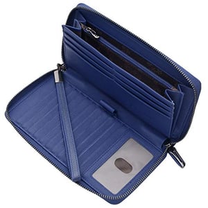 Porte-chéquier En Cuir Synthétique Avec Blocage RFID – Double Carte, Porte-stylo, Motif Tortue