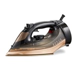 Tower T22022GLD Ceraglide 360 Cord Cordless Steam Iron, 2800W, Black and Gold