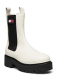 Tjw Urban Chelsea Shoes Boots Ankle Boots Ankle Boots Flat Heel Cream Tommy Hilfiger