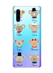 Oihxse Compatible with Huawei P40 Pro Case Cute Koala Cartoon Clear Pattern Design Transparent Flexible TPU Anti-Scratch Shockproof Slim Soft Silicone Bumper Protective Cover-A8