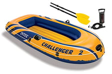 Intex Challenger Inflatable Boat Set with Oars + Inflator, 2-Person