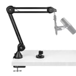 Geekria Microphone Boom Arm Mount for Shure MV88+, SM7B, MV7, SM58, SM57