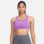 Nike Swoosh Sports-bh - Rosa/hvit Dame Sports-BH female