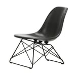 Vitra Eames Fiberglass Side Chair LSR loungestol Elephant hide grey-deep black
