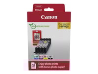 Canon Cli-581 C/M/Y/Bk Photo Value Pack - 4-Pack - 5.6 Ml - Svart, Gul, Cyan, Magenta - Original - Box - Bläckbehållare / Papperspaket - För Pixma Ts6251, Ts6350, Ts6351, Ts705, Ts8252, Ts8350, Ts8351, Ts8352, Ts9550, Ts9551