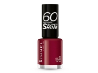 Rimmel 60 seconds Supershine, Burgundisk, Its the Cherry on Top, Färgande, Ultraglansig, 240 h, BUTYL ACETATE, ETHYL ACETATE, NITROCELLULOSE, ACETYL TRIBUTYL CITRATE, ISOPROPYL ALCOHOL,...