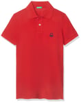 United Colors of Benetton Men's H/s Polo Shirt, Red (Rosso 015), One (Size: Large)