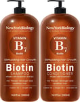 New Biotin Shampoo & Conditioner Set 500Ml Hair Growth & Thinning Hair
