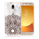 Samsung Galaxy J5 Pro (2017) / EU Version mobilskal silikon marmor - Lotus Brun