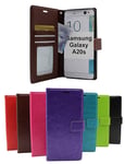 Crazy Horse Wallet Samsung Galaxy A20s (A207F/DS) (Svart)
