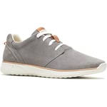Hush Puppies Men's Good Lace Up Leather Sneaker, Grey, 8 UK