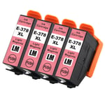 4 Light Magenta XL Ink Cartridges for Epson Expression Photo XP-8500 & XP-8600