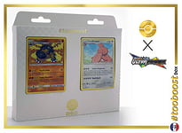 Hippodocus 69/156 & Coudlangue 103/156 - Tooboost X Soleil & Lune 5 Ultra-Prisme - Coffret de 10 Cartes Pokémon Françaises