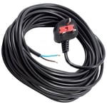 SPARES2GO XL Extra Long Universal 12M Metre Mains Power Cable Lead for Lawnmower Strimmer Trimmer (UK Plug)