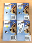 4 x Genuine Epson Singlepack T0714 Ink Cartridges Yellow - C13T07144012