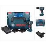 Bosch GSB 18V-45 Perceuse-visseuse à percussion sans fil 18 V 45 Nm brushless + 2x Batteries ProCORE 4,0 Ah + Chargeur + Coffret L-Boxx
