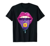 Old Skool Raver OldSkool Raving Tongue Out Rave Party T-Shirt