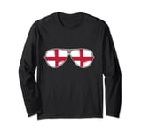 England Sunglasses Pride English Flag UK Roots Great Britain Long Sleeve T-Shirt