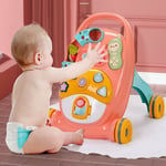 Multi-function Steps Baby Walkers Sound Music and Lights Fun Push Along Walker