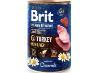 Brit Premium by Nature Turkey with Liver 400g - (6 pk/ps)