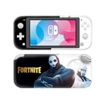 Fortnite Nintendo Switch Lite Skin, Decal, Vinyl, Sticker, Faceplate - Fortnite Battle Royal Black and White 2 Character Design - Protective Cover LITE
