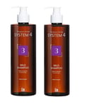 System 4 - Nr. 3 Gentle Shampoo 500 ml - Duo Pack