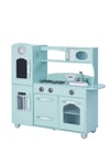 Mint Wooden Toy Kitchen With Fridge Freezer And Oven By