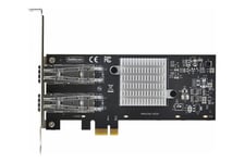 StarTech.com 2-Port GbE SFP Network Card, PCIe 2.0 x1, Intel I350-AM2 2x 1GbE Controller, 1000BASE Copper/Fiber Optic, Dual-Port Gigabit Ethernet NIC, Desktop/Server Backplanes - Windows and Linux Compatible (P021GI-NETWORK-CARD) - netværksadapter - PCIe