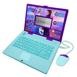 Lexibook JC598FZi5 Disney Frozen 2-Educational and Bilingual Laptop Italian/English-Girls Toy with 124 Activities to Learn, Play Games and Music with Elsa & Anna-Blue/Purple