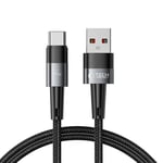 Tech-Protect UltraBoost USB-A till USB-C-kabel 66W, 6A, 1m - Grå