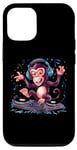 Coque pour iPhone 13 Monkey Casque de DJ amusant pour homme, femme, enfant