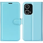Xiaomi Poco F5 5G - Læder cover / pung - Blå