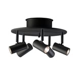 Belid Cato 5 spotlight rund halogen mattsvart/mattsvart