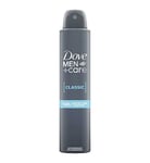 Dove Men+Care Classic Anti-Perspirant Deodorant Spray with 1/4 moisturising cream for 48hr sweat and odour protection 200ml