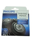 Philips Package 3 Brush Heads Original Replacement Part for Razor Models IN