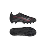 adidas Predator Club FxG Pure Victory - Svart/Grå/Lucid Red Barn, storlek 36