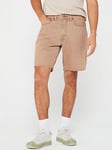 Levi's 468 Stay Loose Fit Denim Shorts - Beige, Beige, Size 36, Men