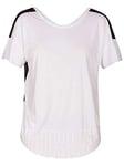 Hurley womensNike Dri-fit Upf Stretch Sun Protection Surf Tee Short Sleeve Shirt - white - Medium/Large