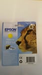 Genuine Cheetah Yellow inkjet cartridge  T0714  for DX7450