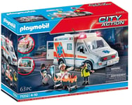 Playmobil City Life Buildable Hospital Ambulance with Sound 71232