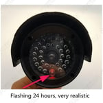 Black Dummy CCTV Camera Surveillance Simulation Realistic Cameras w/Flashing LED