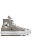 Converse Kids Girls Eva Lift Seasonal Color High Tops Trainers - Off White, Off White, Size 11.5 Younger