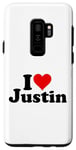 Galaxy S9+ I love heart Justin Case