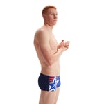 Speedo Placement Digital 17 Cm Swimming Brief Blå UK 30 Man