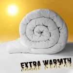 Value Comfort Home Heavy-Weight Extreme Warm 16.5 tog 100% Soft Silky Microfibre Feels Like Down Duvet Quilt Single 16.5