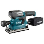 Makita DBO382RTJ 18V Li-ion LXT Brushless Finishing Sander Complete with 2 x 5.0 Ah Batteries and Charger Supplied in a Makpac Case