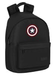 SAFTA Unisex Kid's Article Capitan America Teen Laptop Backpack, Multicoloured, 