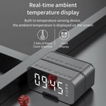 Wireless Bluetooth Mini Speakers Subwoofer Fm Radio Alarm Clock D Red